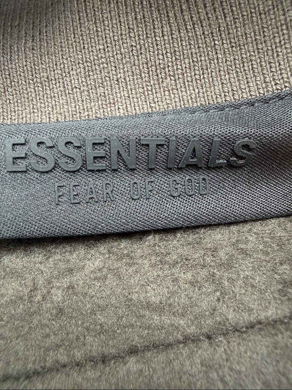 Fear of God Essentials Mens Long Sleeve Polo in Ink Size Small - Picture 10 of 11